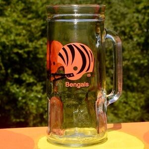 Cincinnati Bengals Fisher Nuts Tall Heavy Glass Mug